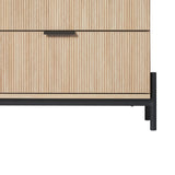 Paris Modern Scandinavian Reeded Dresser-Bedroom-Parc Decor