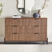 Paris Modern Scandinavian Reeded Dresser-Bedroom-Parc Decor