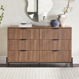 Paris Modern Scandinavian Reeded Dresser-Bedroom-Parc Decor