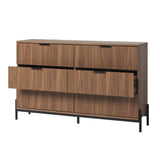 Paris Modern Scandinavian Reeded Dresser-Bedroom-Parc Decor
