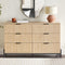 Paris Modern Scandinavian Reeded Dresser-Bedroom-Parc Decor