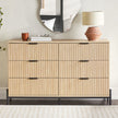Paris Modern Scandinavian Reeded Dresser-Bedroom-Parc Decor