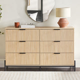 Paris Modern Scandinavian Reeded Dresser-Bedroom-Parc Decor