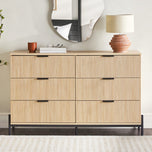 Paris Modern Scandinavian Reeded Dresser