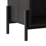 Paris Modern Scandinavian Reeded Nightstand