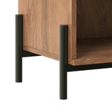 Paris Modern Scandinavian Reeded Nightstand-Bedroom-Parc Decor