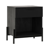 Paris Modern Scandinavian Reeded Nightstand-Bedroom-Parc Decor