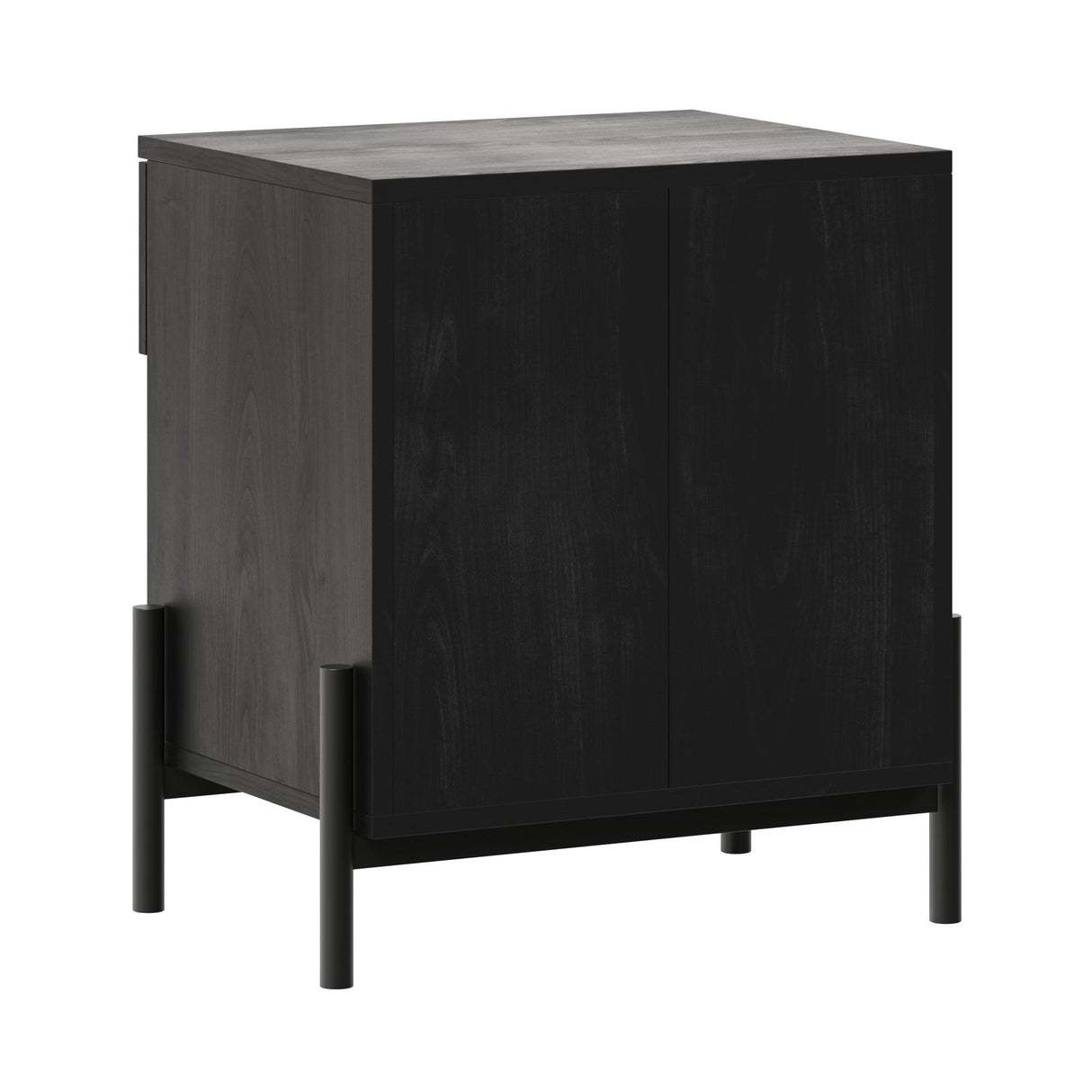 Paris Modern Scandinavian Reeded Nightstand-Bedroom-Parc Decor