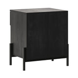 Paris Modern Scandinavian Reeded Nightstand-Bedroom-Parc Decor