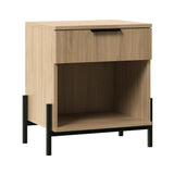 Paris Modern Scandinavian Reeded Nightstand-Bedroom-Parc Decor