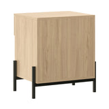 Paris Modern Scandinavian Reeded Nightstand-Bedroom-Parc Decor