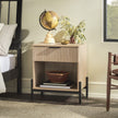 Paris Modern Scandinavian Reeded Nightstand-Bedroom-Parc Decor