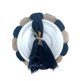 Paris Placemat, woven raffia tabletop-table tops-Parc Decor