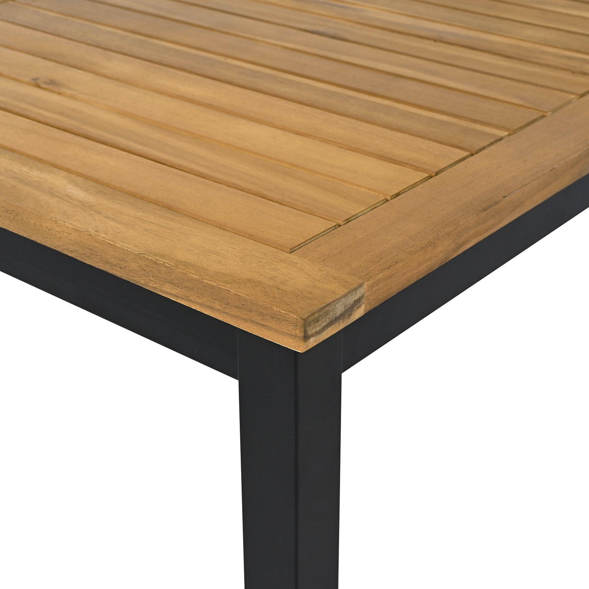 Patio Furniture Set with Loveseats, 4 Pieces Outdoor Sofa Set with Waterproof Cushions, Durable Iron-Wood Design for Garden, Backyard, Poolside-户外组合沙发套装-Parc Decor