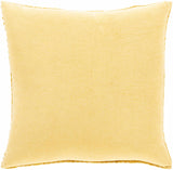 Paulding Textured Yellow Cotton Square Throw Pillow-Throw Pillows-Parc Decor