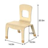 Pear Classroom Chair (2-Pack) – 10" Seat Height