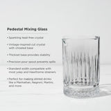 Pedestal Crystal Mixing Glass-product_type::mixing-Parc Decor