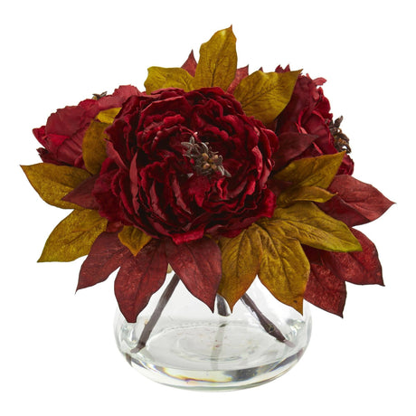 Peony Artificial Arrangement-Arrangement-Parc Decor