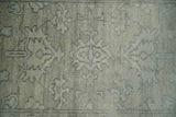 Persian Oushak 2x3 Hand Knotted Beige and Gray Traditional Wool Rug