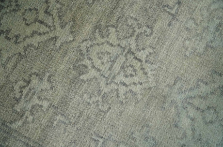 Persian Oushak 2x3 Hand Knotted Beige and Gray Traditional Wool Rug