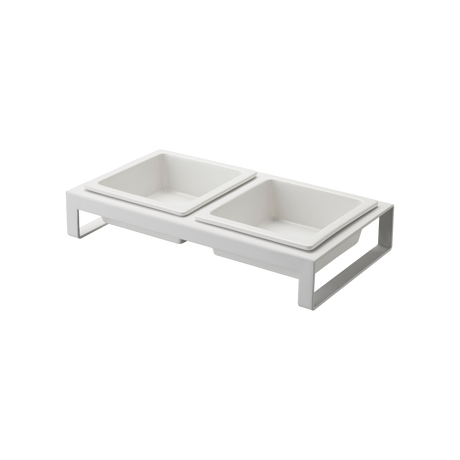 Pet Food Bowl - Steel + Ceramic