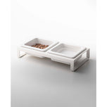 Pet Food Bowl - Steel + Ceramic
