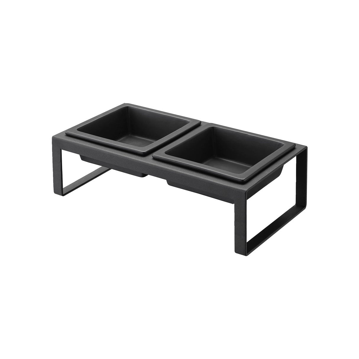 Pet Food Bowl - Tall - Steel + Ceramic-Pets-Parc Decor