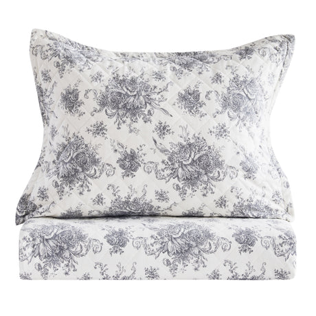 Petit Toile Cotton Flannel Quilt Set