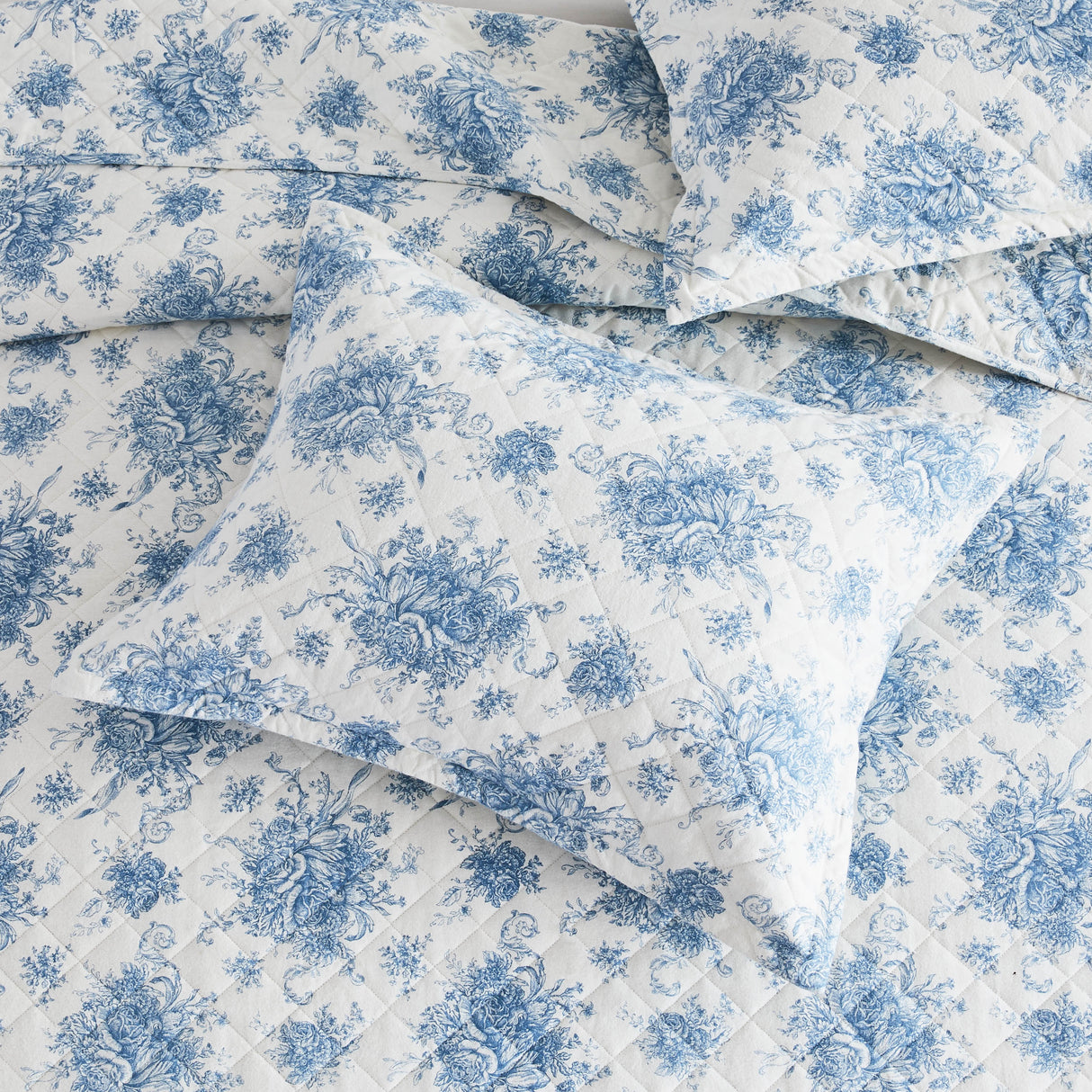 Petit Toile Cotton Flannel Quilt Set-Quilt-Parc Decor