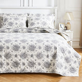 Petit Toile Cotton Flannel Quilt Set-Quilt-Parc Decor