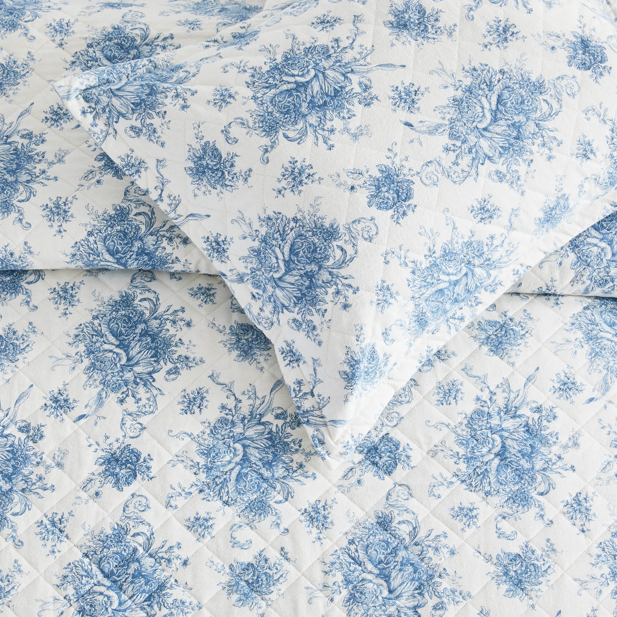 Petit Toile Cotton Flannel Quilt Set-Quilt-Parc Decor
