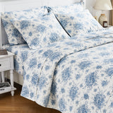 Petit Toile Cotton Flannel Quilt Set-Quilt-Parc Decor