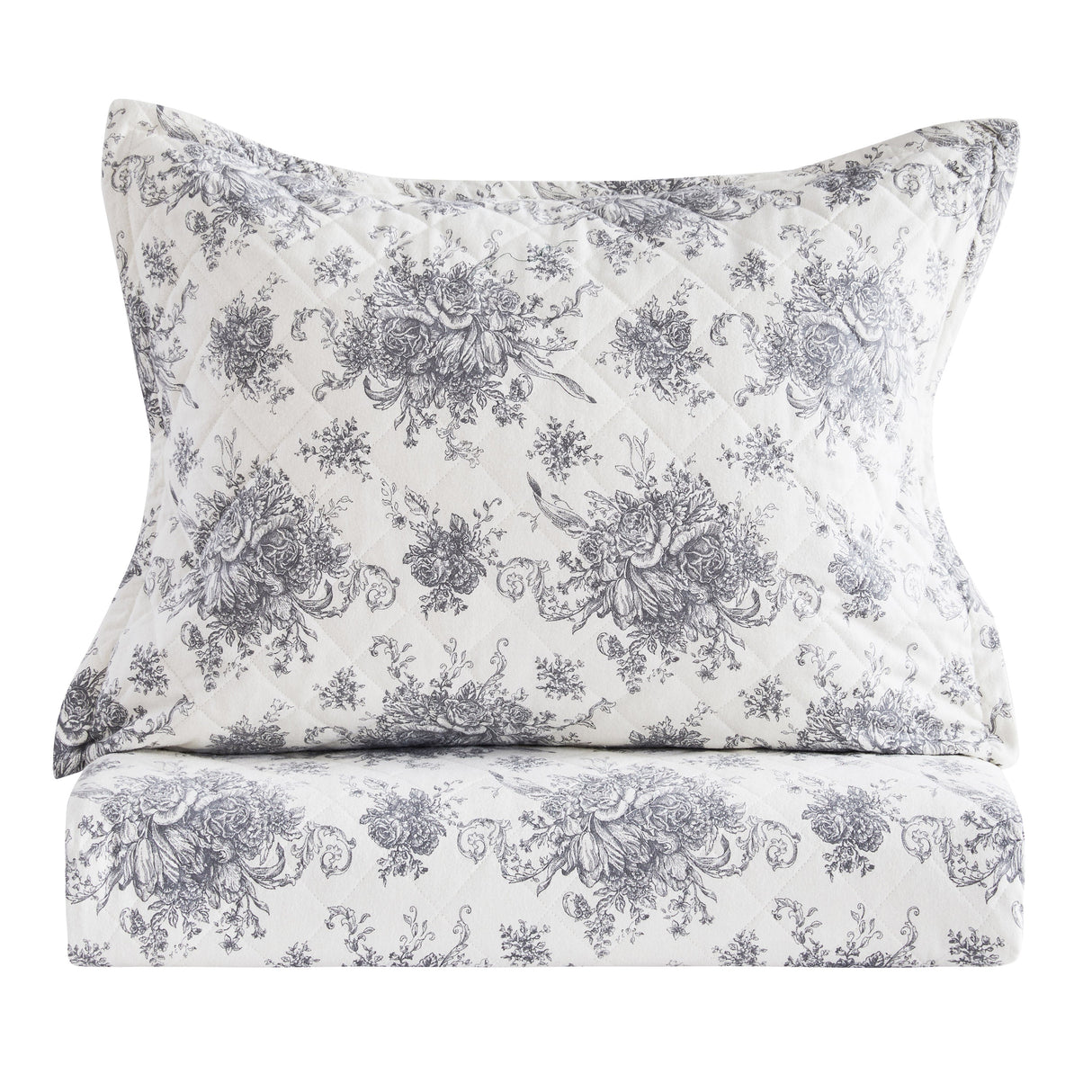 Petit Toile Cotton Flannel Quilt Set-Quilt-Parc Decor