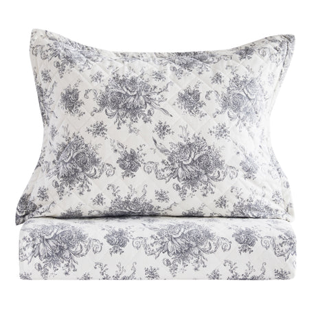 Petit Toile Cotton Flannel Quilt Set-Quilt-Parc Decor