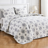 Petit Toile Cotton Flannel Quilt Set-Quilt-Parc Decor