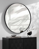 Pettendorf Black Accent Mirror-Mirrors-Parc Decor
