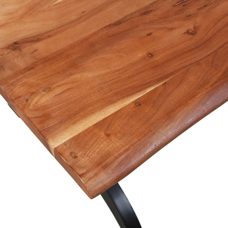 Phoebe Live Edge Acacia Wood Dining Table 84"-Dining Table-Parc Decor