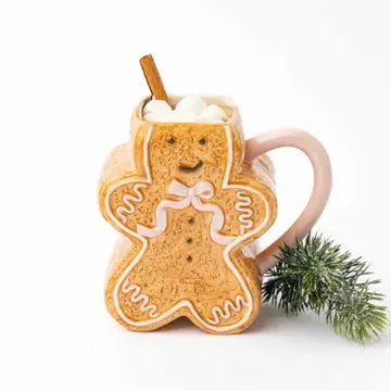 Pink Gingerbread Coffee Mug-Christmas Decoration-Parc Decor