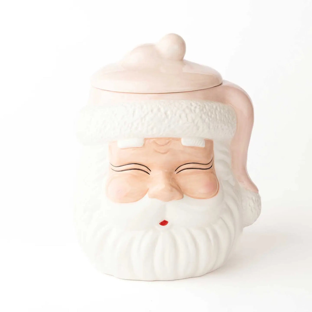 Pink Santa Cookie Jar-Christmas Decoration-Parc Decor