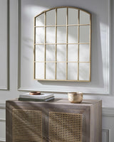 Pisignano Gold Caged Mirror-Mirrors-Parc Decor