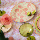 Pistachio & Lychee Leaf Dinner Plate - Set of 4 (+1 Bonus Plate)-Dinner Plate-Parc Decor