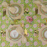 Pistachio & Lychee Palm Porcelain Soup Bowls – Set of 4 (+1 Bonus Bowl)