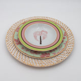 Pistachio & Lychee Palm Porcelain Soup Bowls – Set of 4 (+1 Bonus Bowl)