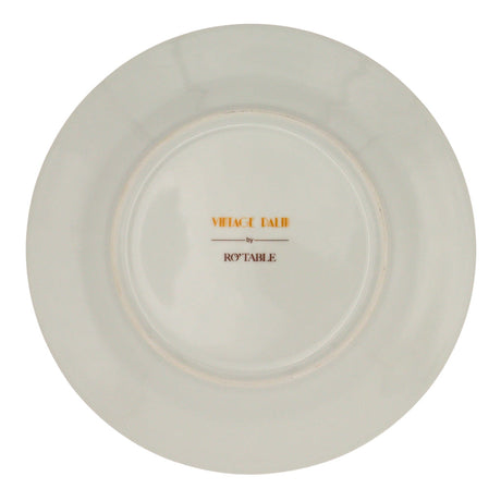 Pistachio & Lychee Palm Porcelain Soup Bowls – Set of 4 (+1 Bonus Bowl)