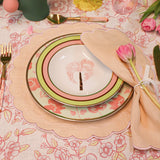 Pistachio & Lychee Palm Soup Bowl - Set of 4 (+1 Bonus Bowl)-Soup Plate-Parc Decor