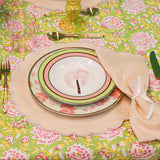 Pistachio & Lychee Palm Soup Bowl - Set of 4 (+1 Bonus Bowl)-Soup Plate-Parc Decor