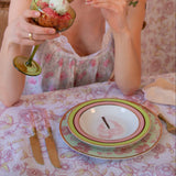 Pistachio & Lychee Palm Soup Bowl - Set of 4 (+1 Bonus Bowl)-Soup Plate-Parc Decor