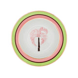 Pistachio & Lychee Palm Soup Bowl - Set of 4 (+1 Bonus Bowl)-Soup Plate-Parc Decor