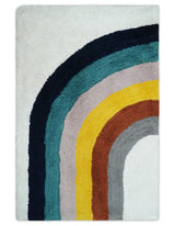 Plush Rainbow Kids, Nursery and Playroom Rug, 3x5, 4x6 and 5x7 Hand Woven Shag-Parc Decor