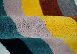 Plush Rainbow Kids, Nursery and Playroom Rug, 3x5, 4x6 and 5x7 Hand Woven Shag-Parc Decor